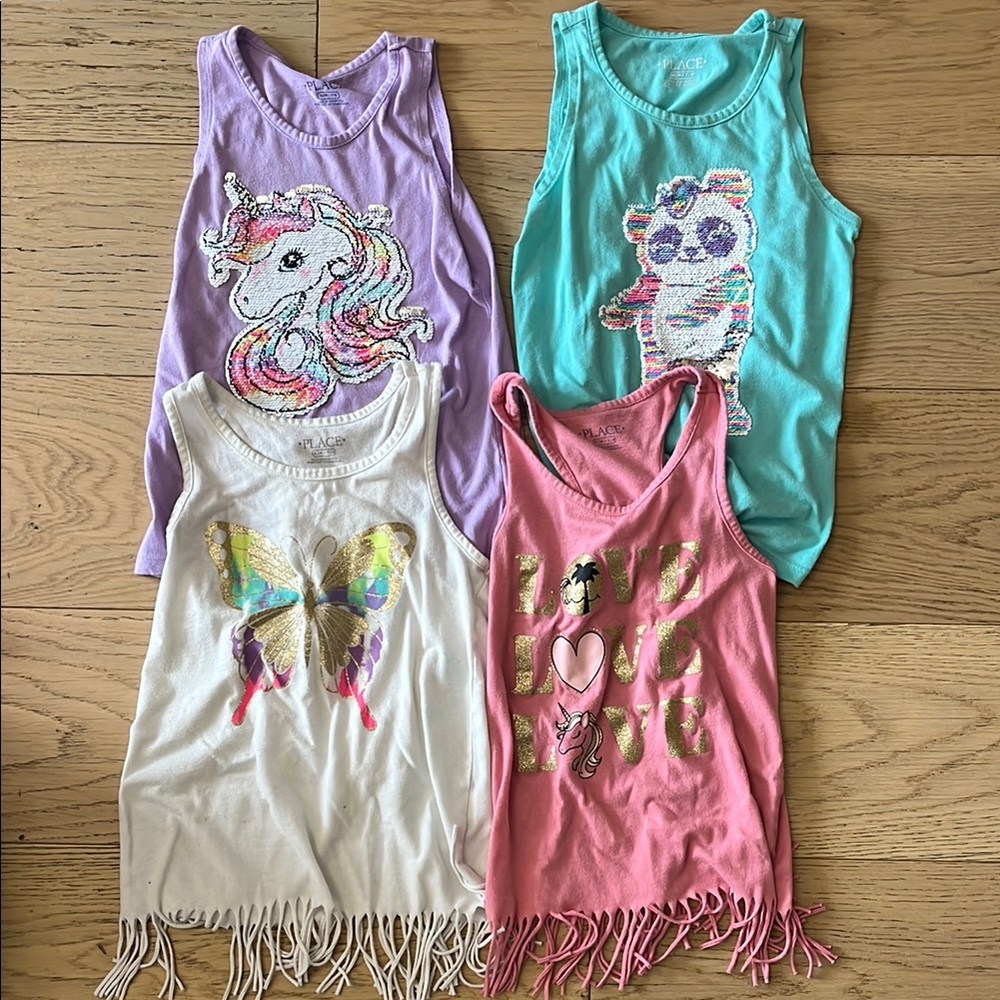 The Children’s Place Girls’ Tank Tops (Size: 7/8)